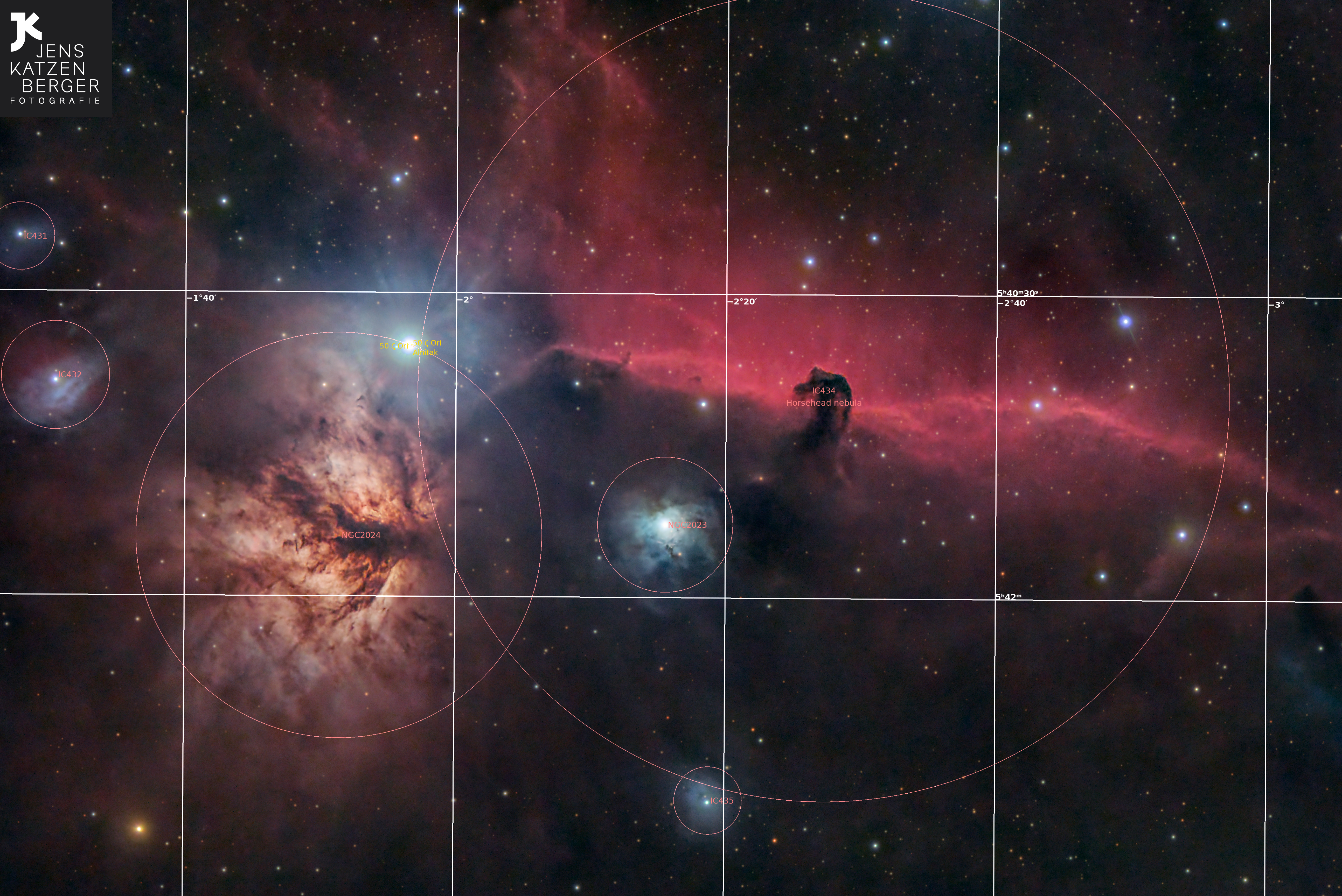 Deep Sky Objekt Pferdekopfnebel - IC 434 - Astrofotografie